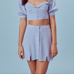 For Love and Lemons Sweetheart Mini Skirt